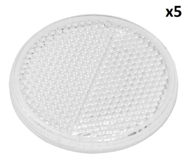 Reflector white 60mm self-adhesive x5 pieces