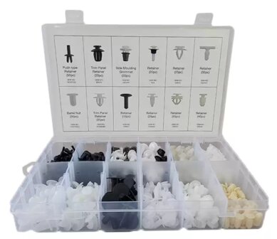 Peugeot &amp; Citroen Upholstery Clip Assortment &ndash; 345 Pieces