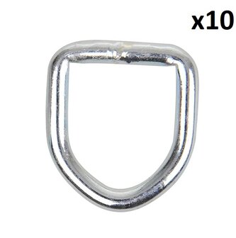 D-ring 6mm x10 pieces
