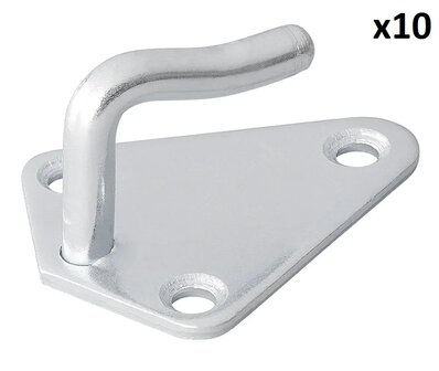 Rope hook metal 40x45mm welded x10 pieces