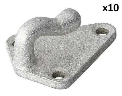Rope hook metal 40x45mm x10 pieces