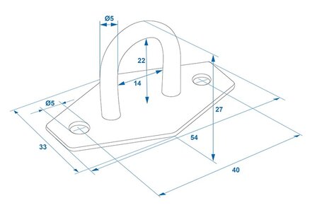 Round eyelet 24mm x10 pieces