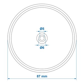 Reflector red 80mm screw attachment x10 pieces