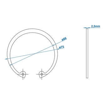 Circlip diameter 72 mm x10 pieces