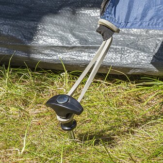 Tent peg 20.5 cm galvanized steel screw-in x10 pieces