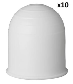 Towball cover white x10 pieces
