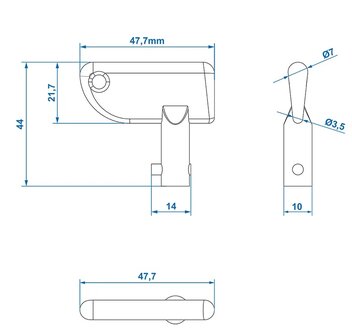 Key for main power switch x10 pieces