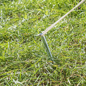 Tent peg 30cm metal half round x10 pieces