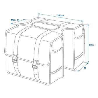 Double Bike Bag 40L Waterproof