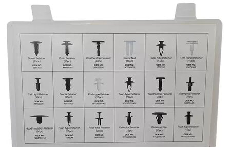 Ford Trim Clips Assortment &ndash; 415 Pieces