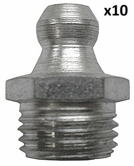 Cone grease nipple 180&deg; H1 M 6 x 1.0 SW 7 x10 pieces