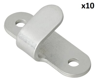 Metal rope hook 65x27 mm curved x10 pieces