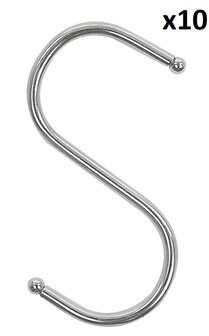 S-hook diameter 4 mm 6.5x7.5 cm x10 pieces
