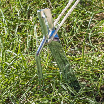 Tent peg 30cm metal with hook x10 pieces