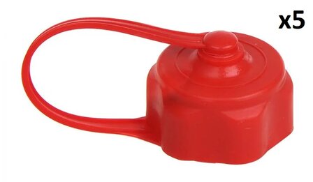 Cap with strap for jerry can 5L and 10L x5 pieces