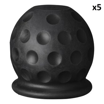 Tow bar cap Golf ball black x5 pieces