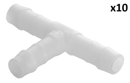 Hose Barb T-Piece 10 mm x10 pcs