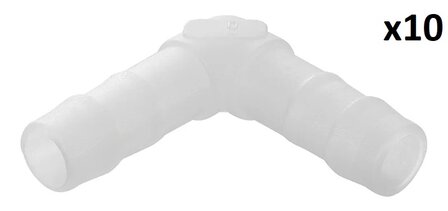 Angled Hose Barb 8 mm x10 pieces