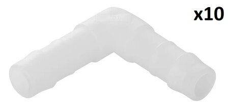 Angled Hose Barb 10 mm x10 pieces