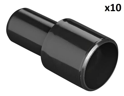 Drain Pipe Adapter dia 28 mm to dia 19 mm PE Black x5 pcs