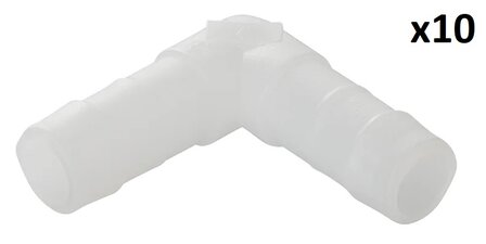 Angled hose tail 12 mm x10 pieces