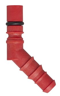 Hose connector with O-ring for 10/12 mm hoses red x5 pieces