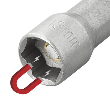 Adapter 13 mm with magnet for cordless drill x5 pieces