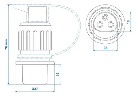 3-Pin PVC Plug