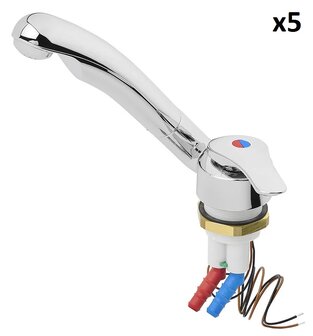 Ceramic Mixer Tap Samba diameter 39 mm chrome x5 pieces