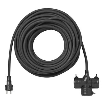 Schuko Power Strip 3-way 25 m 3x 2.5 mm&sup2;