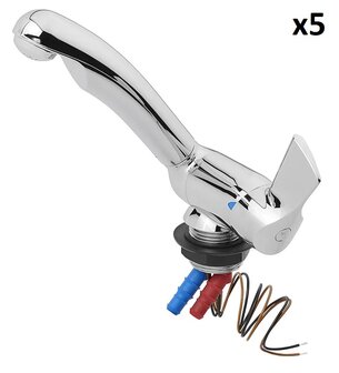 Mixer Tap Keramik Style 12V diameter 33 mm chrome x5 pieces