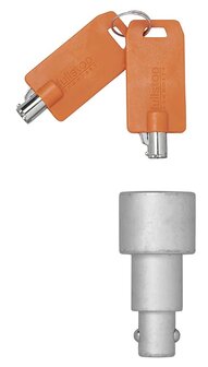 Lock with key for Nemesis Ultra wheel clamp