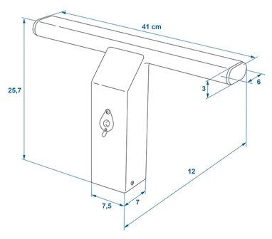 Tow bar lock for commercial vehicles