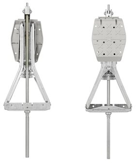 Caravan Corner Steady 1000 kg 605 x 280 mm H: 470 mm incl. stabilizing foot and extended winding mechanism