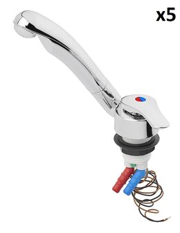 Ceramic Mixer Tap Samba diameter 33 mm chrome x5 units