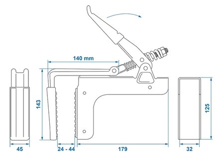 Clamp for cargo board