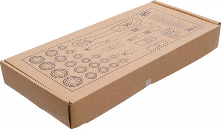Socket Set Inch Sizes 12.5 mm (1/2) 27 pcs