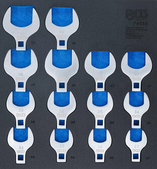 Crowfoot Spanner Set 12.5 mm (1/2) Drive 14 pcs