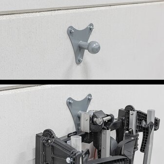 Wall mount for bike carrier