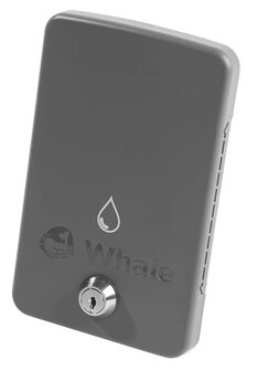 Grey recessed flap with lock