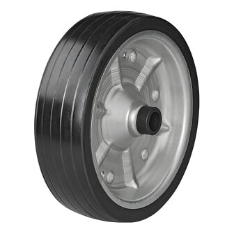 Jockey wheel tyre with large metal rim and rubber tyre 220 x 65 mm, 300 kg