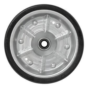 Jockey wheel tyre with large metal rim and rubber tyre 220 x 65 mm, 300 kg