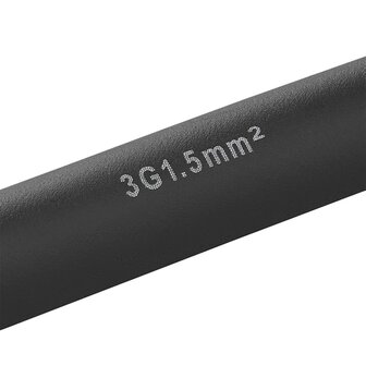 CEE set with 20 m extension cable 3x1.5 mm and 40 cm adapter cable from Schuko plug to CEE in storage bag