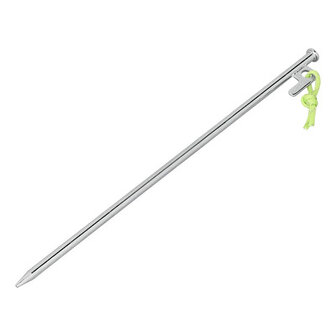 Rock peg 40 cm galvanized steel with P-hook Heavy Duty &ndash; set of 6 pieces