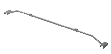 Metal adjustable cover support bar 100&ndash;155 cm for trailer tarp