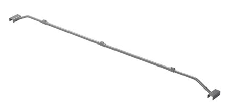 Metal adjustable tarp support bar 152&ndash;220 cm for trailer cover