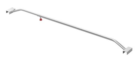 Aluminium adjustable tarp support bar 108&ndash;146 cm for trailer cover