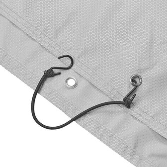 Grey protective cover for 1 bicycle (ripstop)