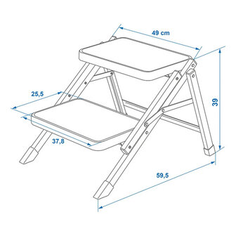 Foldable 2-Step Stool