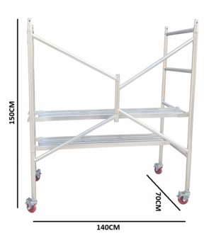Foldable work platform scaffold
